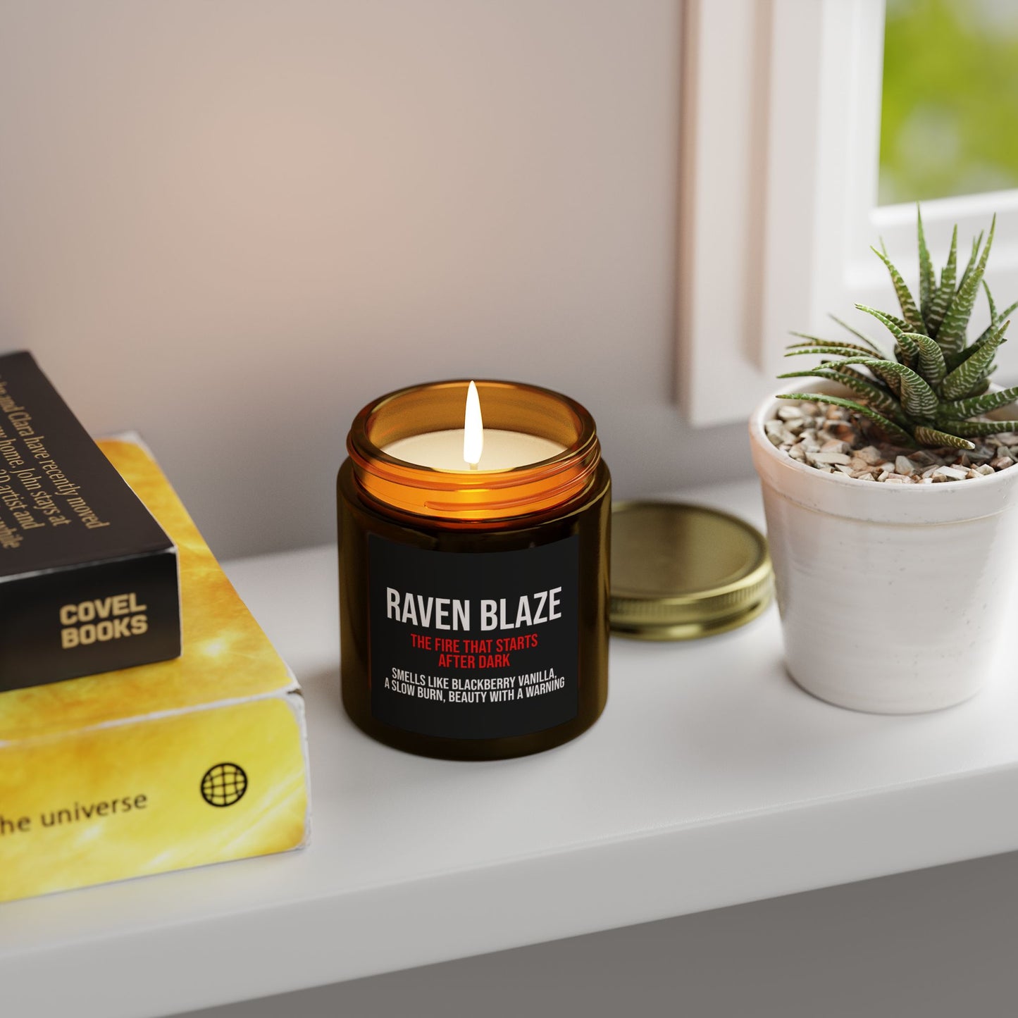 Raven Blaze Candle