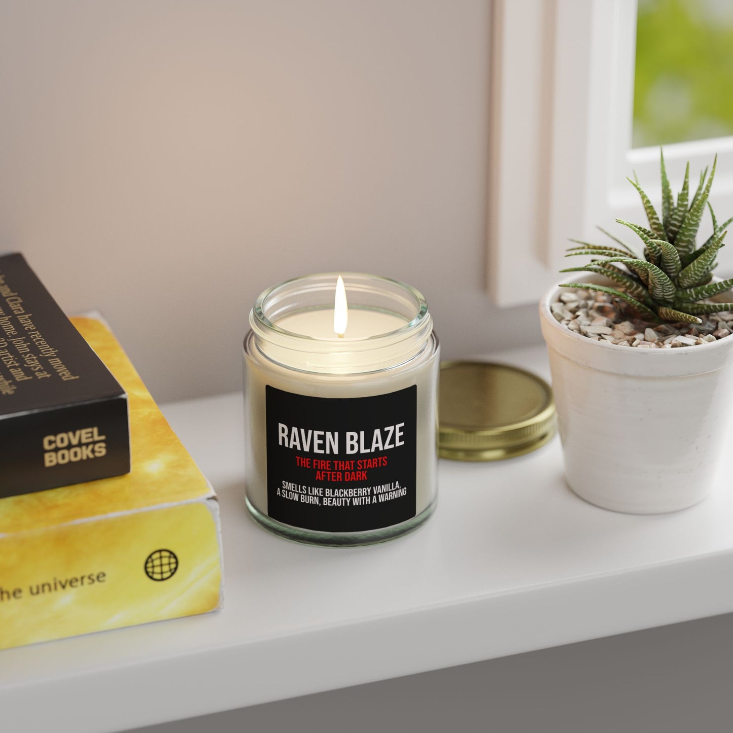 Raven Blaze Candle