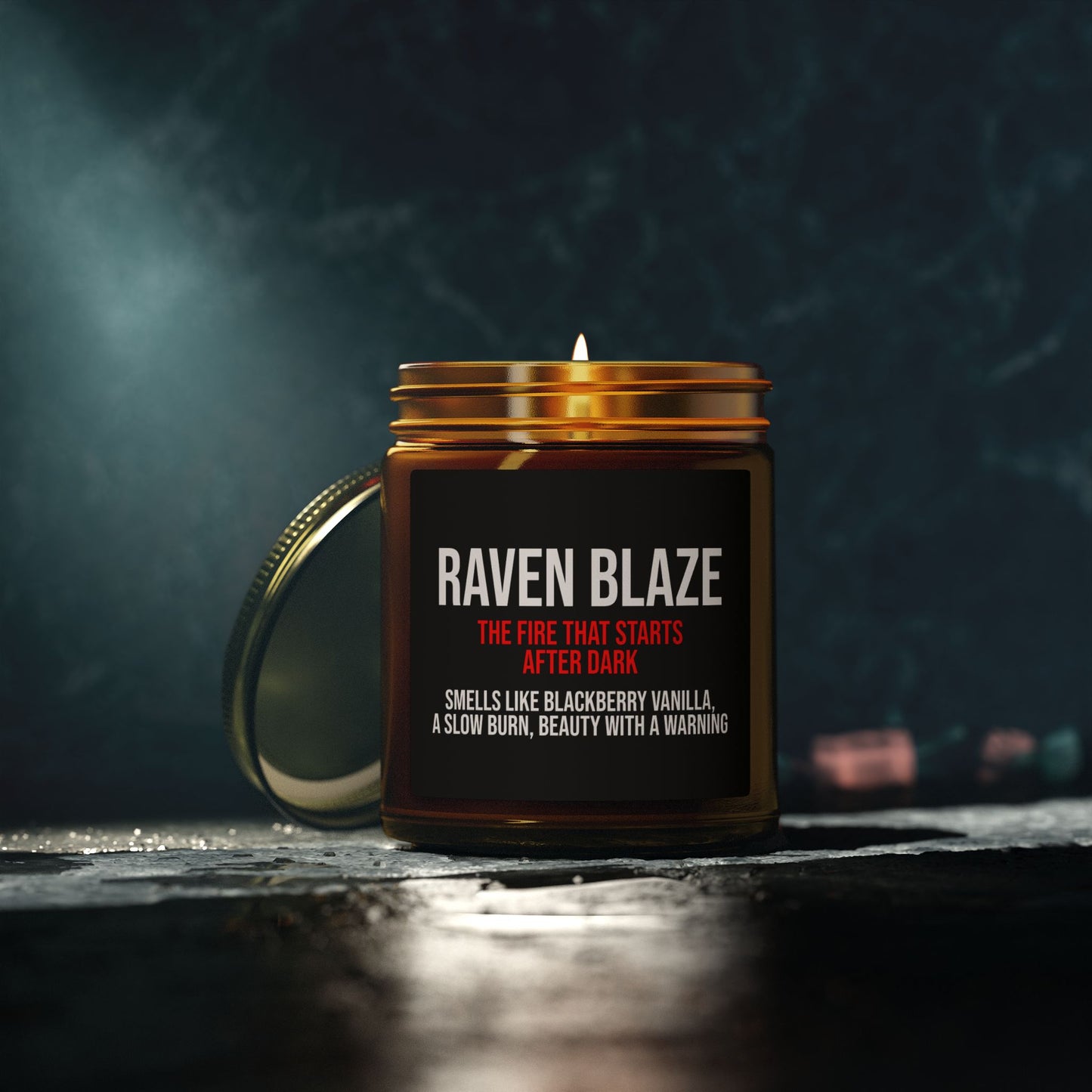 Raven Blaze Candle