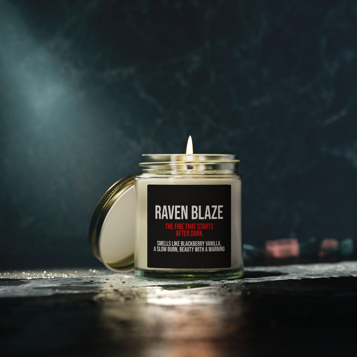 Raven Blaze Candle