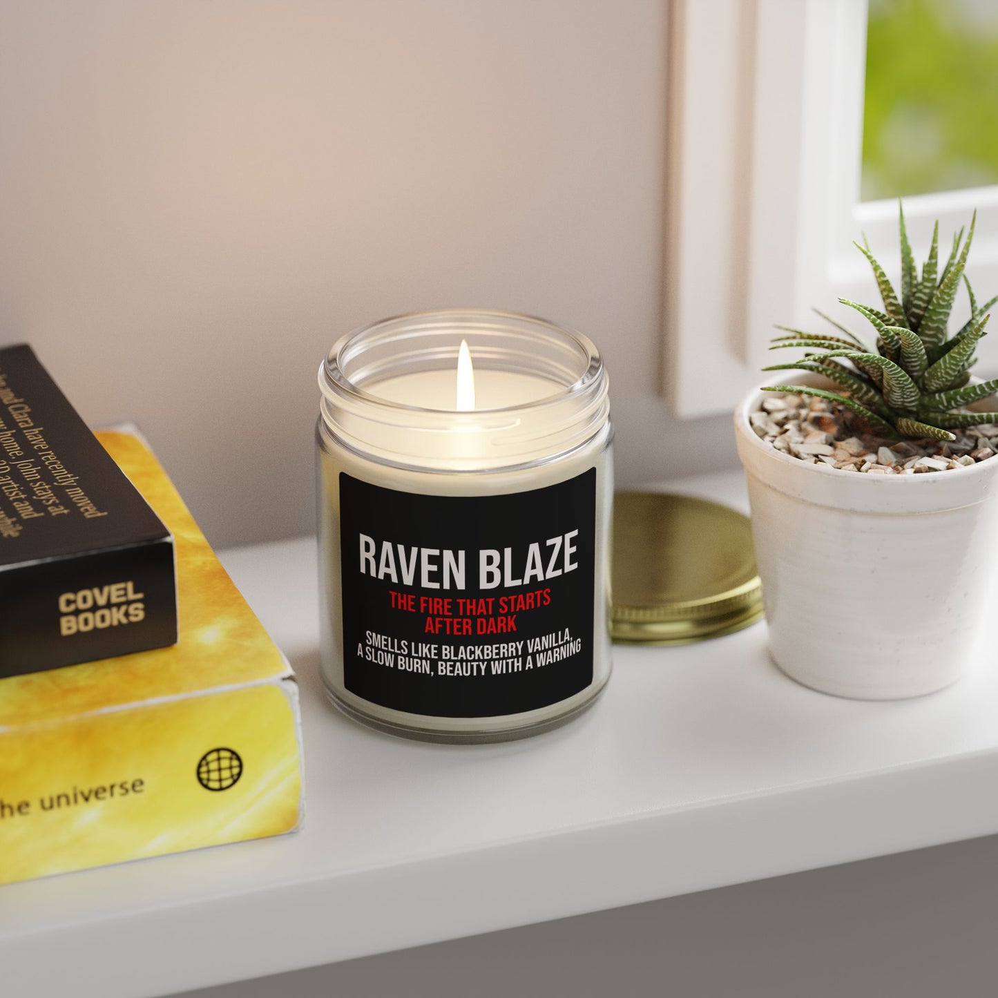 Raven Blaze Candle